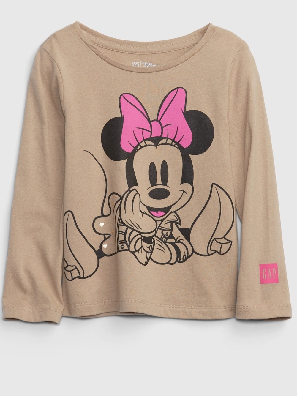 Baby Gap 100% Organic Cotton Minnie Mouse Long Sleeved T Toddler Girl 4T